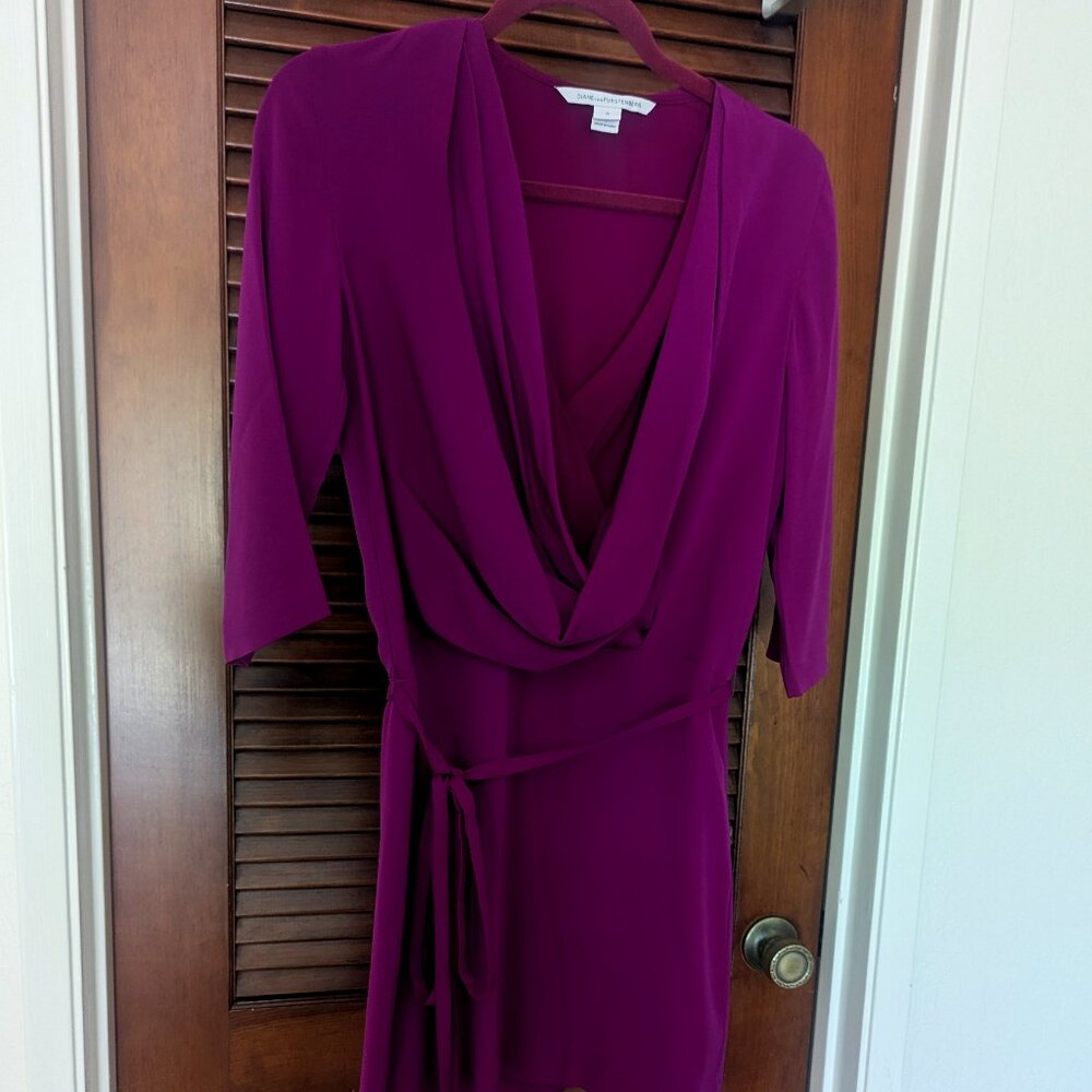 Diane von Furstenberg Silk Rachel Lily Crepe Dress